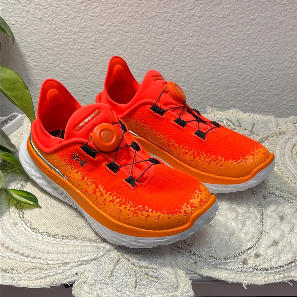 NWOT Unisex UA SlipSpeed™ Mega All-America Orange Shoes {Men’s 4.5/Wms 6.0}